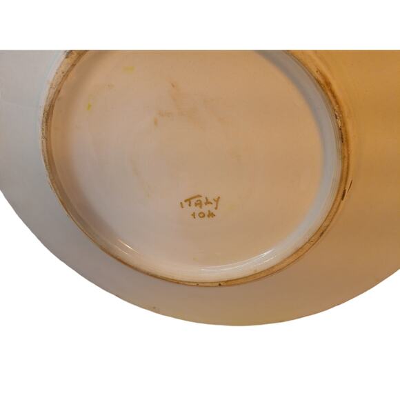 Vintage Capidomonte Porcelain Decorative Ornate Plate Platter Italy - Picture 4 of 10